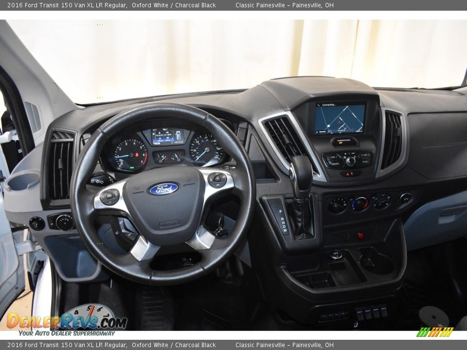 2016 Ford Transit 150 Van XL LR Regular Oxford White / Charcoal Black Photo #12