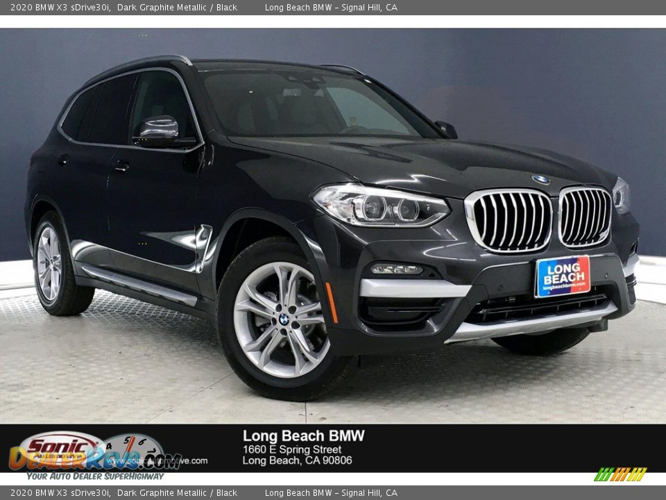 2020 BMW X3 sDrive30i Dark Graphite Metallic / Black Photo #1