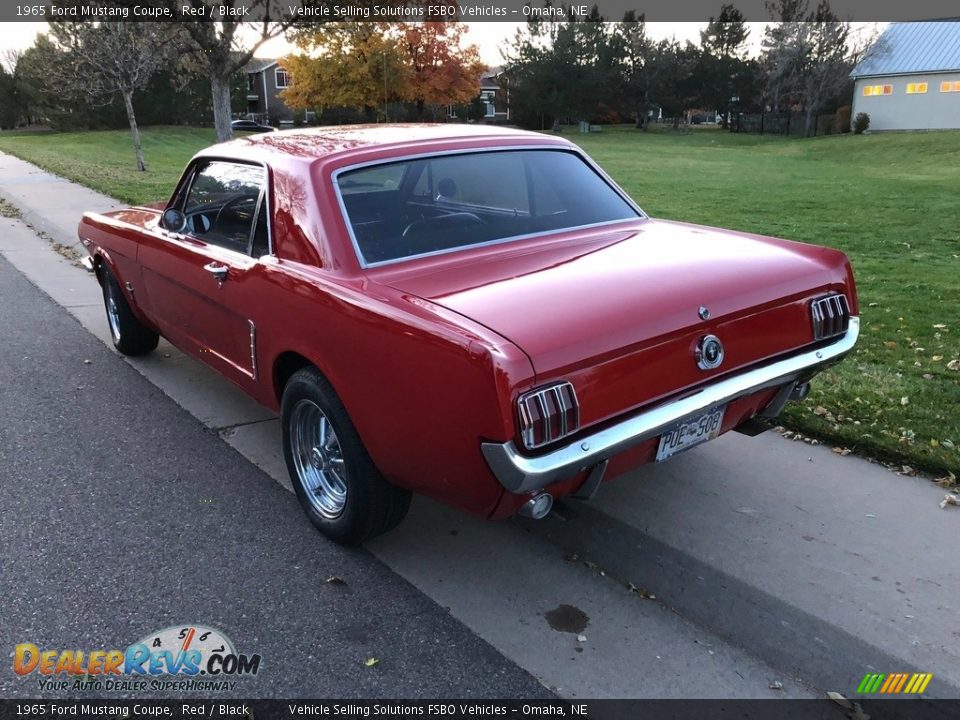 1965 Ford Mustang Coupe Red / Black Photo #3