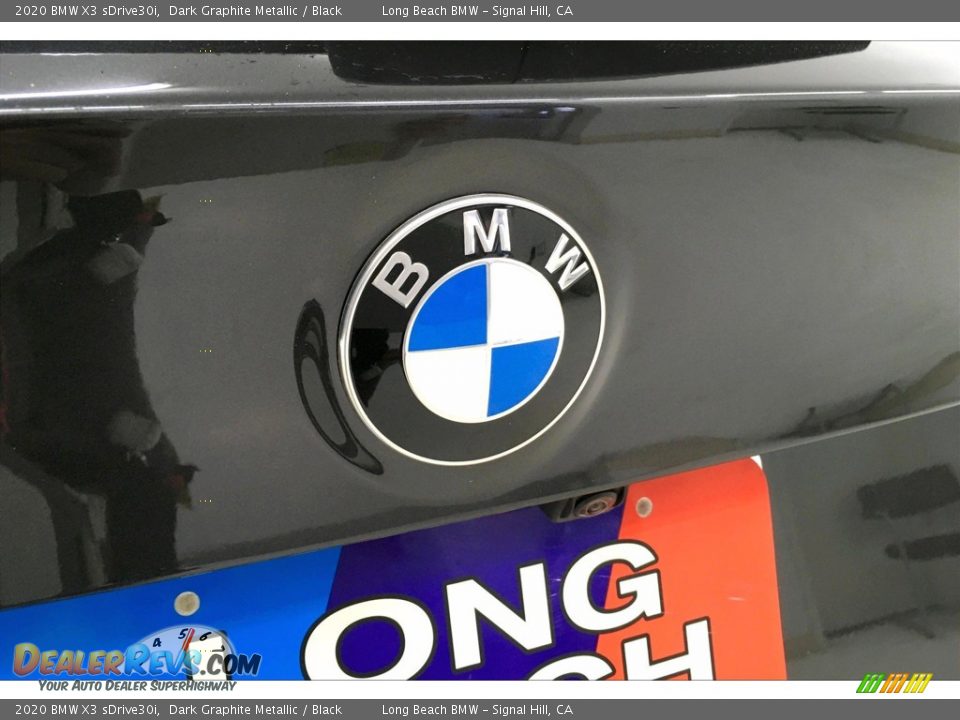2020 BMW X3 sDrive30i Dark Graphite Metallic / Black Photo #16