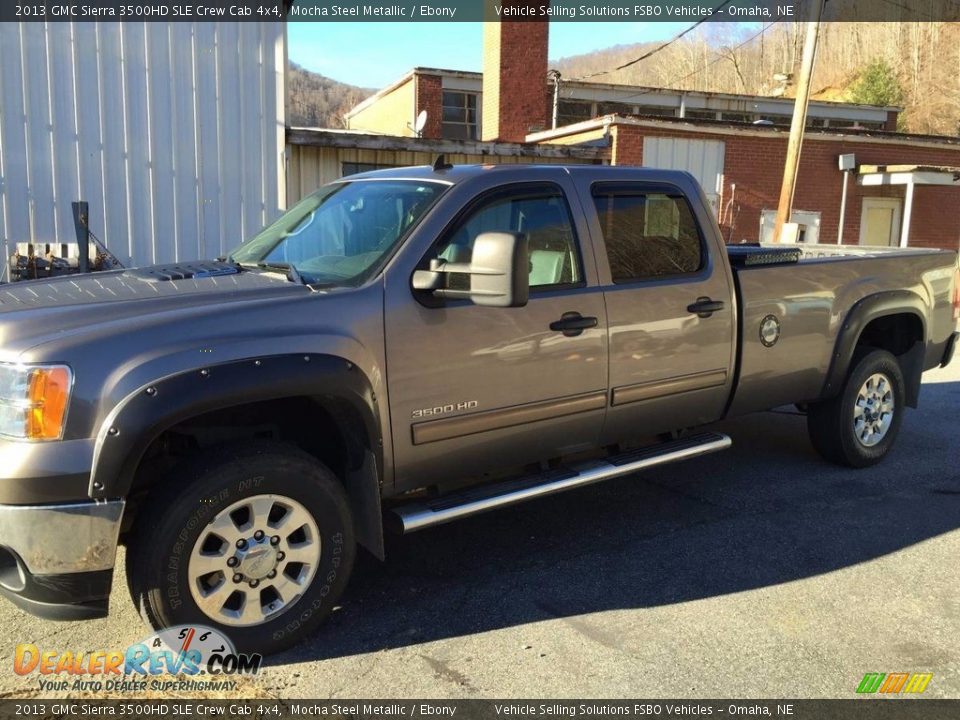 2013 GMC Sierra 3500HD SLE Crew Cab 4x4 Mocha Steel Metallic / Ebony Photo #1