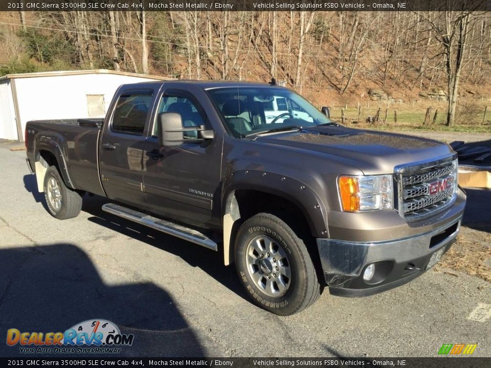 2013 GMC Sierra 3500HD SLE Crew Cab 4x4 Mocha Steel Metallic / Ebony Photo #3