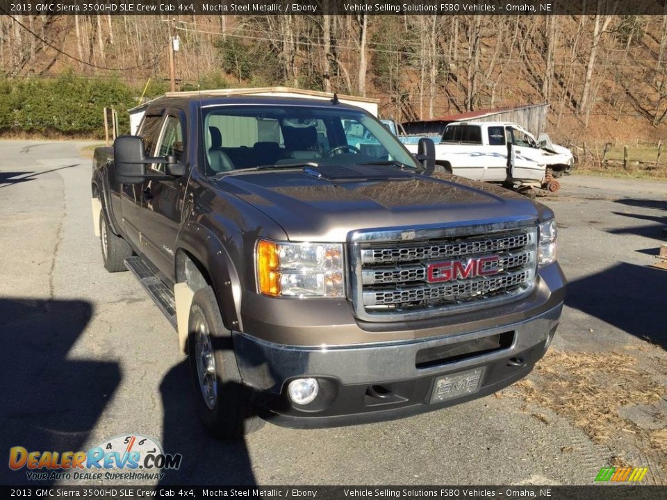 2013 GMC Sierra 3500HD SLE Crew Cab 4x4 Mocha Steel Metallic / Ebony Photo #4