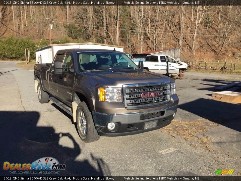 2013 GMC Sierra 3500HD SLE Crew Cab 4x4 Mocha Steel Metallic / Ebony Photo #5