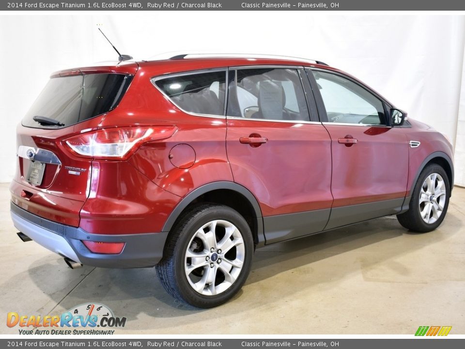 2014 Ford Escape Titanium 1.6L EcoBoost 4WD Ruby Red / Charcoal Black Photo #2