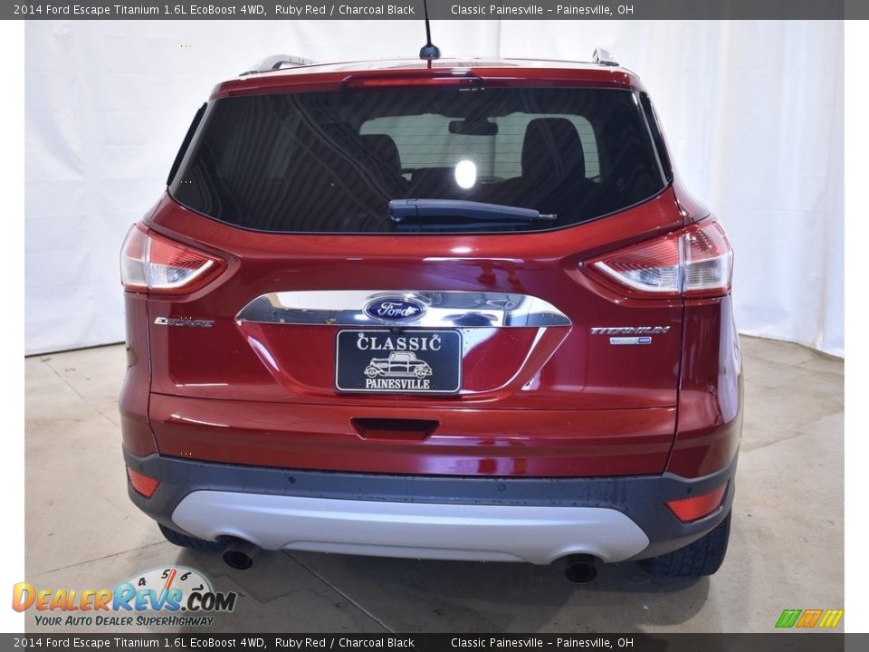 2014 Ford Escape Titanium 1.6L EcoBoost 4WD Ruby Red / Charcoal Black Photo #3