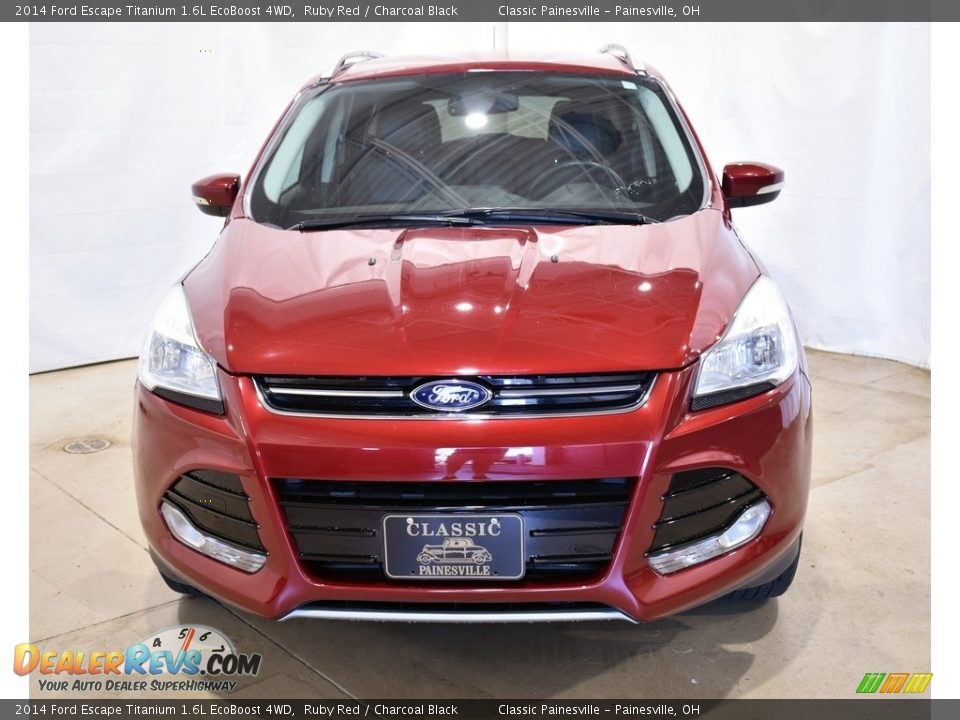 2014 Ford Escape Titanium 1.6L EcoBoost 4WD Ruby Red / Charcoal Black Photo #4