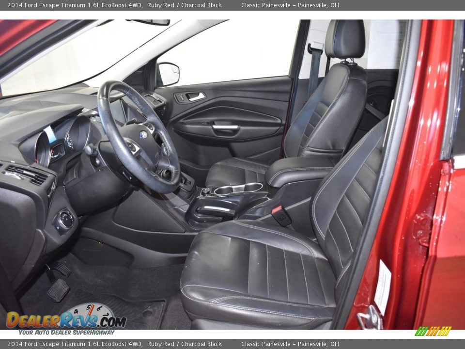 2014 Ford Escape Titanium 1.6L EcoBoost 4WD Ruby Red / Charcoal Black Photo #7