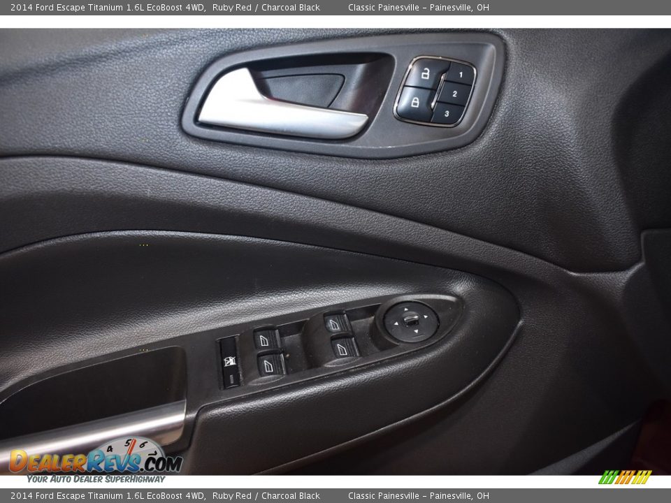 2014 Ford Escape Titanium 1.6L EcoBoost 4WD Ruby Red / Charcoal Black Photo #10