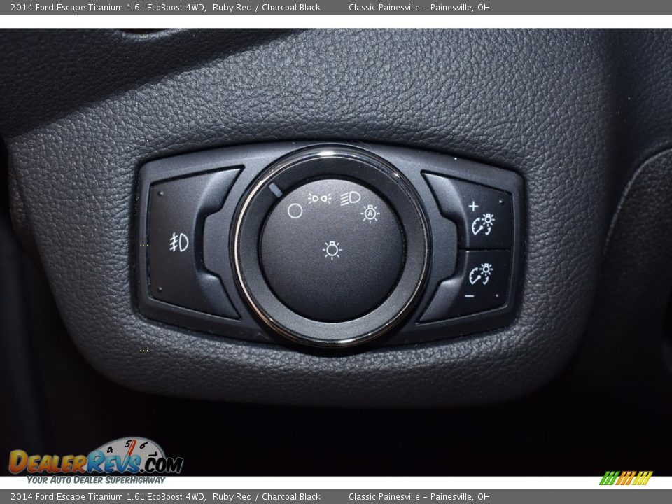 2014 Ford Escape Titanium 1.6L EcoBoost 4WD Ruby Red / Charcoal Black Photo #11