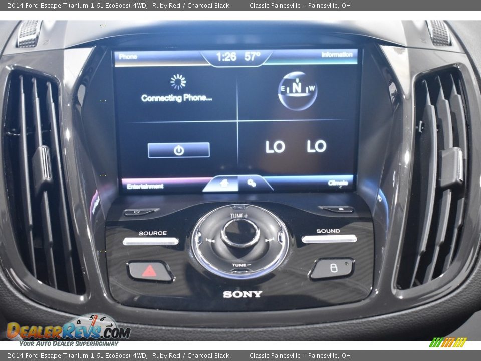 2014 Ford Escape Titanium 1.6L EcoBoost 4WD Ruby Red / Charcoal Black Photo #13