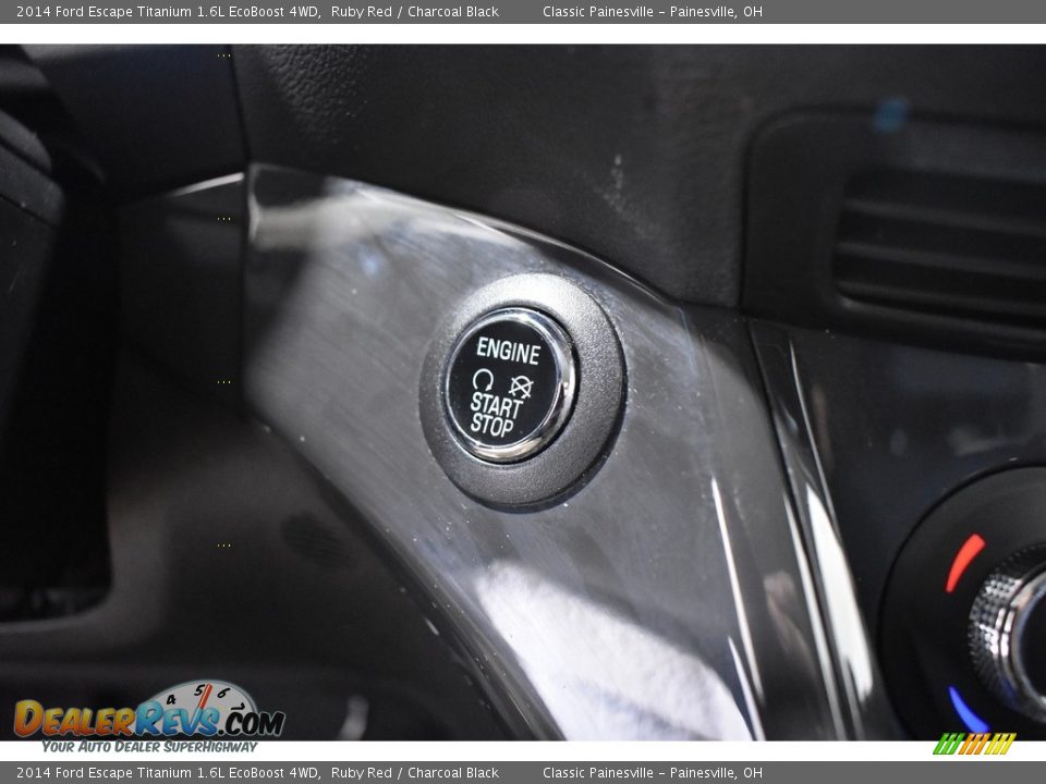 2014 Ford Escape Titanium 1.6L EcoBoost 4WD Ruby Red / Charcoal Black Photo #15