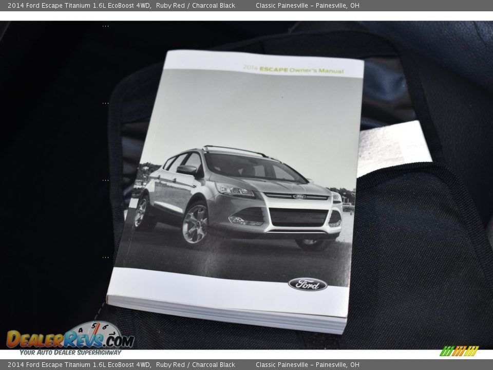 2014 Ford Escape Titanium 1.6L EcoBoost 4WD Ruby Red / Charcoal Black Photo #17