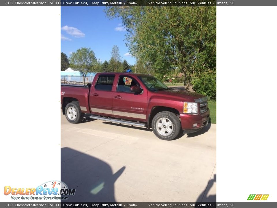 Deep Ruby Metallic 2013 Chevrolet Silverado 1500 LT Crew Cab 4x4 Photo #2