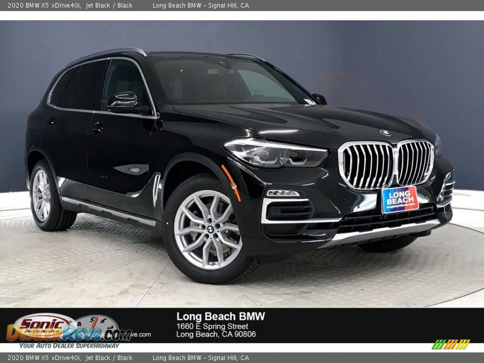 2020 BMW X5 xDrive40i Jet Black / Black Photo #1