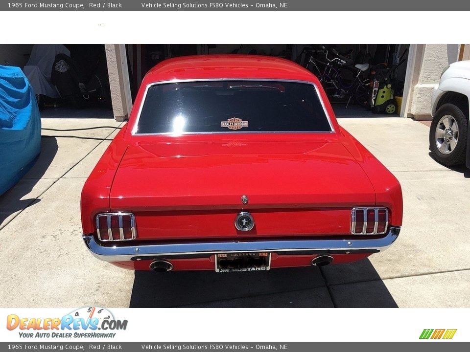 1965 Ford Mustang Coupe Red / Black Photo #12