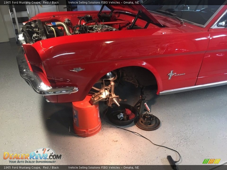 1965 Ford Mustang Coupe Red / Black Photo #16