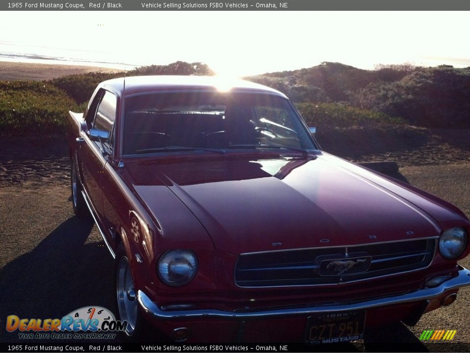 1965 Ford Mustang Coupe Red / Black Photo #17