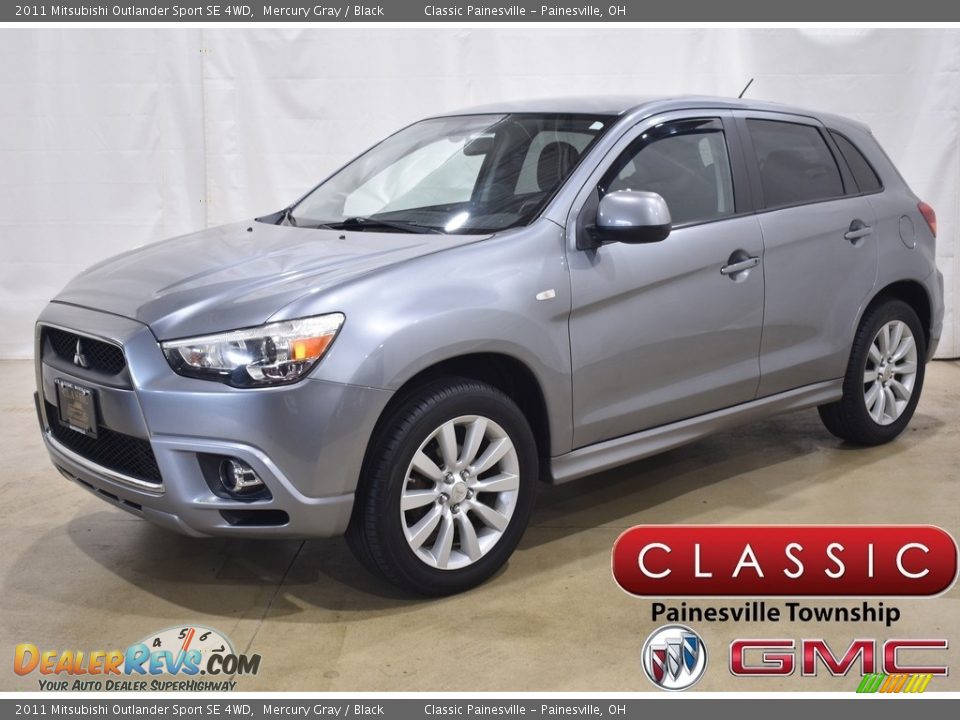 2011 Mitsubishi Outlander Sport SE 4WD Mercury Gray / Black Photo #1