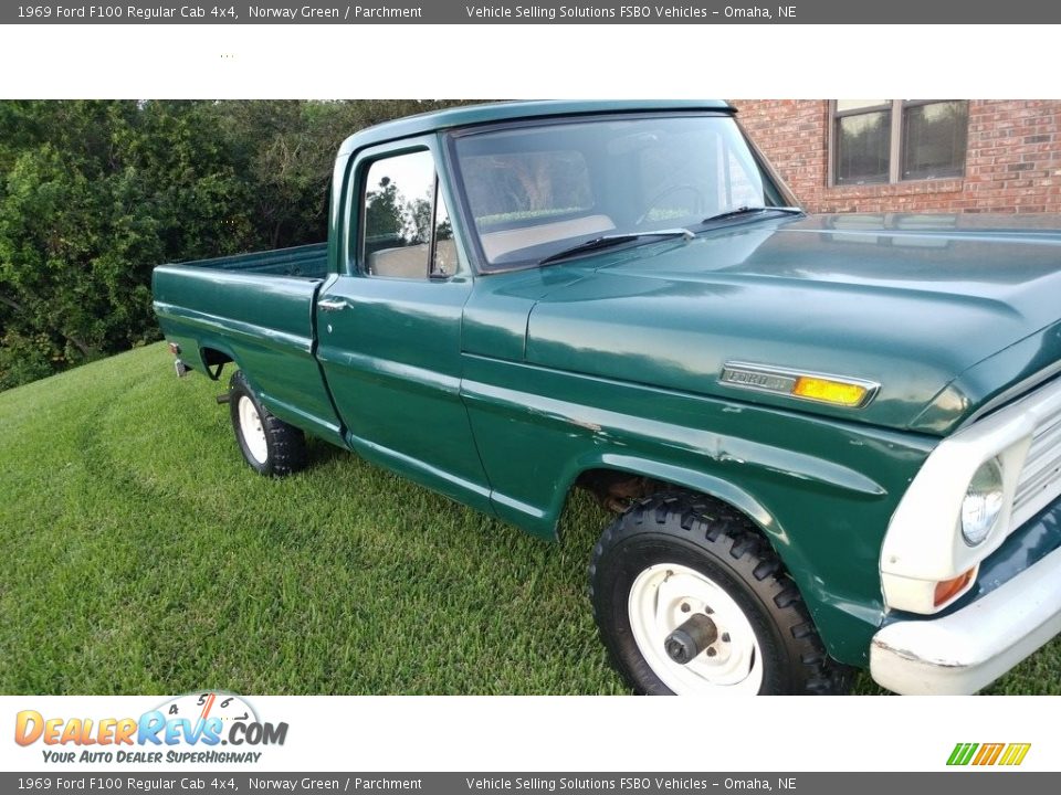 Norway Green 1969 Ford F100 Regular Cab 4x4 Photo #2