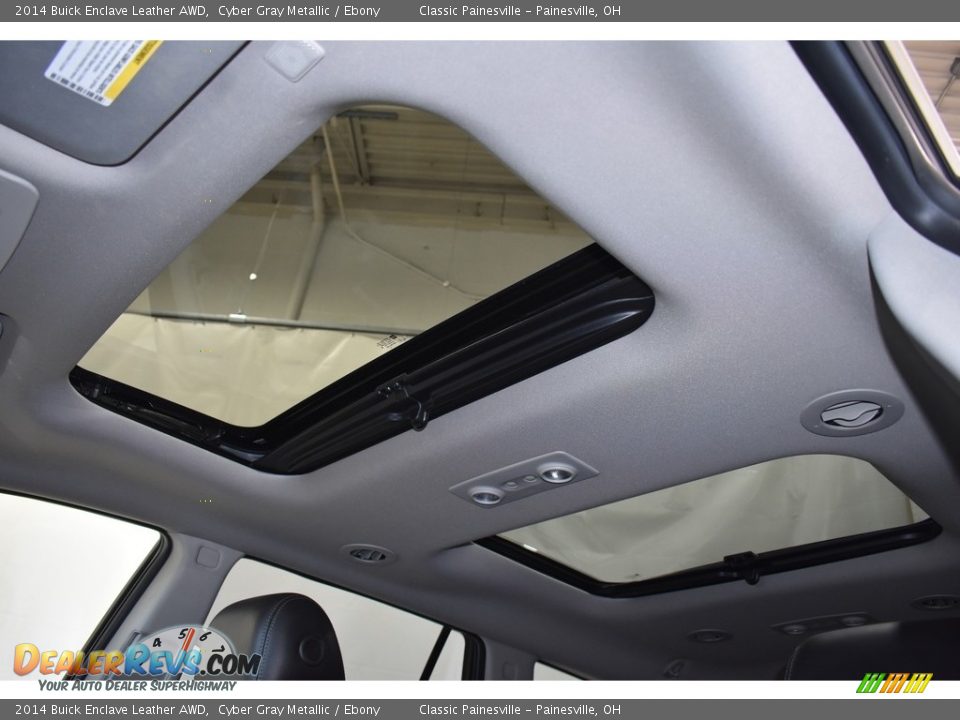 2014 Buick Enclave Leather AWD Cyber Gray Metallic / Ebony Photo #6