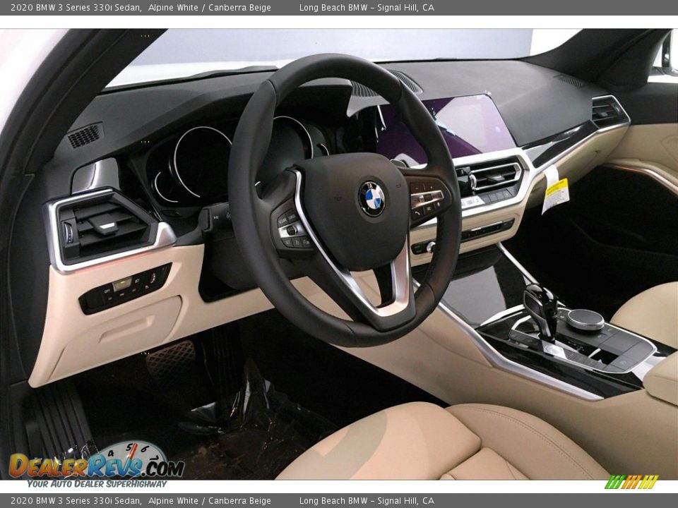 2020 BMW 3 Series 330i Sedan Alpine White / Canberra Beige Photo #7