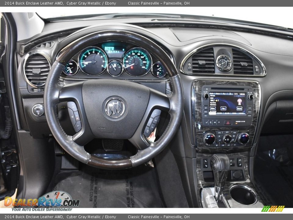 2014 Buick Enclave Leather AWD Cyber Gray Metallic / Ebony Photo #14