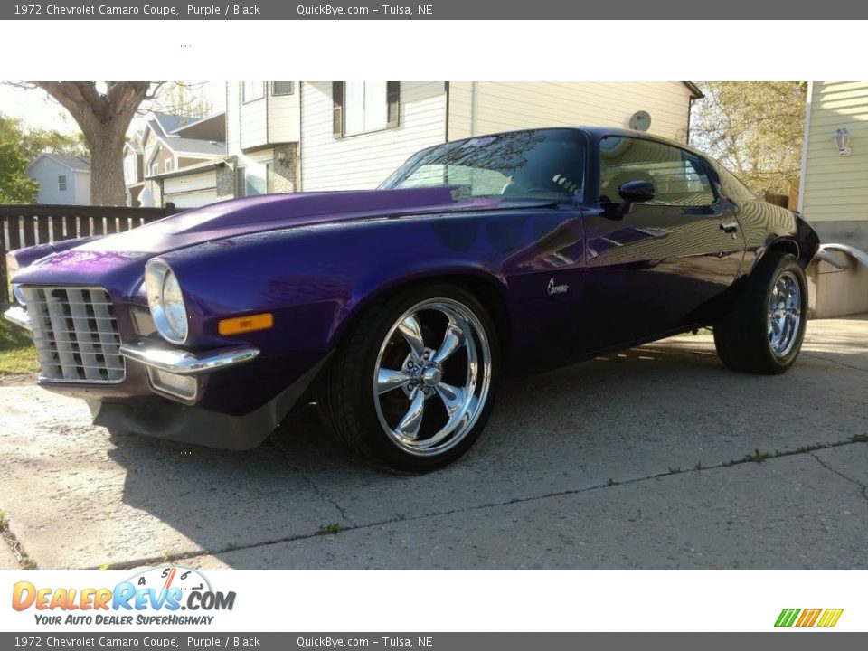 1972 Chevrolet Camaro Coupe Purple / Black Photo #2