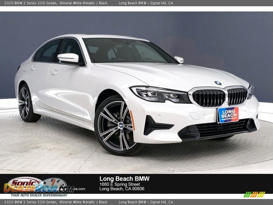 2020 BMW 3 Series 330i Sedan Mineral White Metallic / Black Photo #1