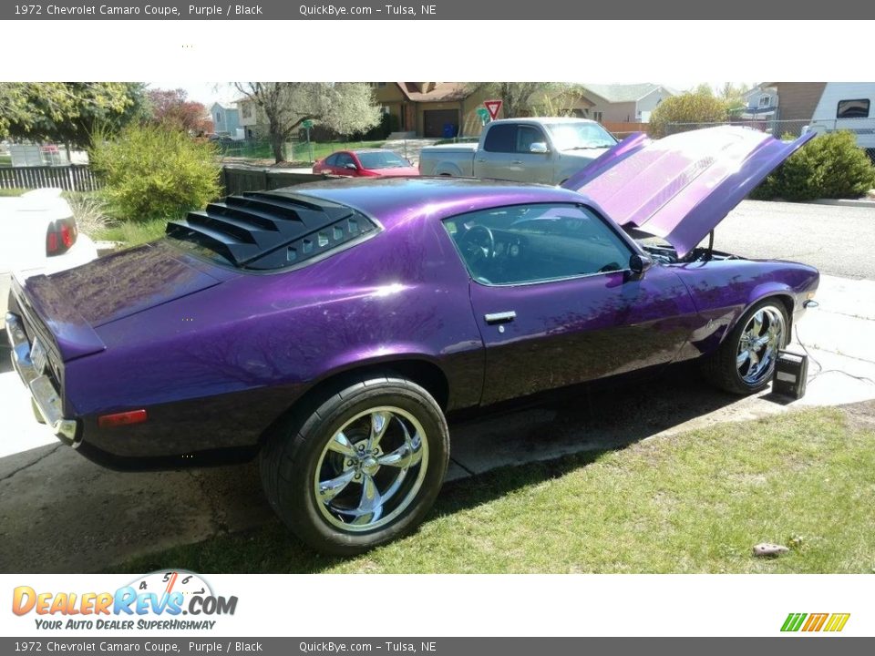 1972 Chevrolet Camaro Coupe Purple / Black Photo #5