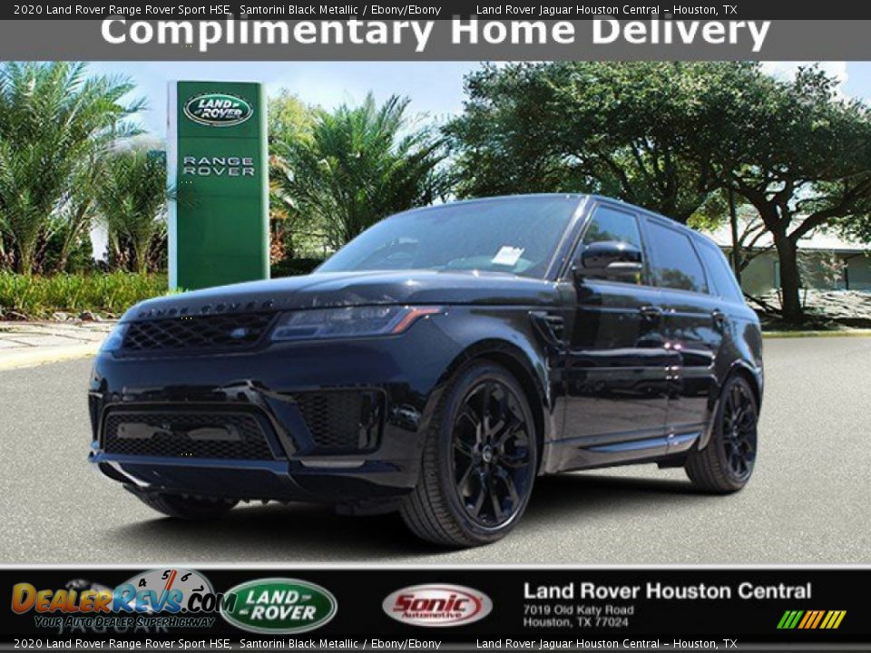 2020 Land Rover Range Rover Sport HSE Santorini Black Metallic / Ebony/Ebony Photo #1
