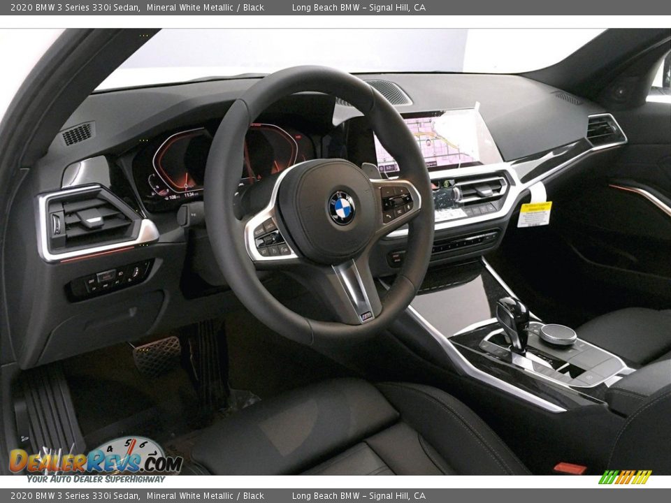 2020 BMW 3 Series 330i Sedan Mineral White Metallic / Black Photo #7