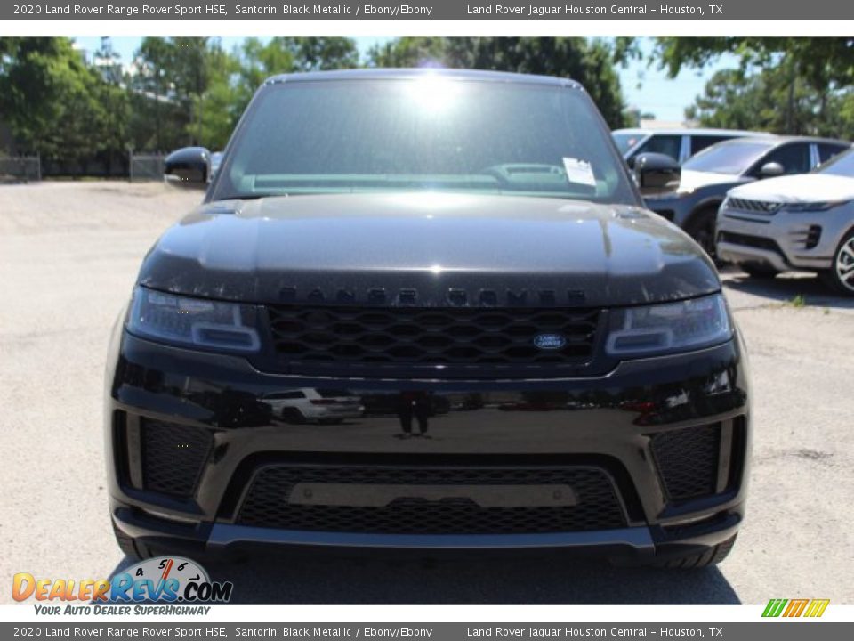 2020 Land Rover Range Rover Sport HSE Santorini Black Metallic / Ebony/Ebony Photo #8