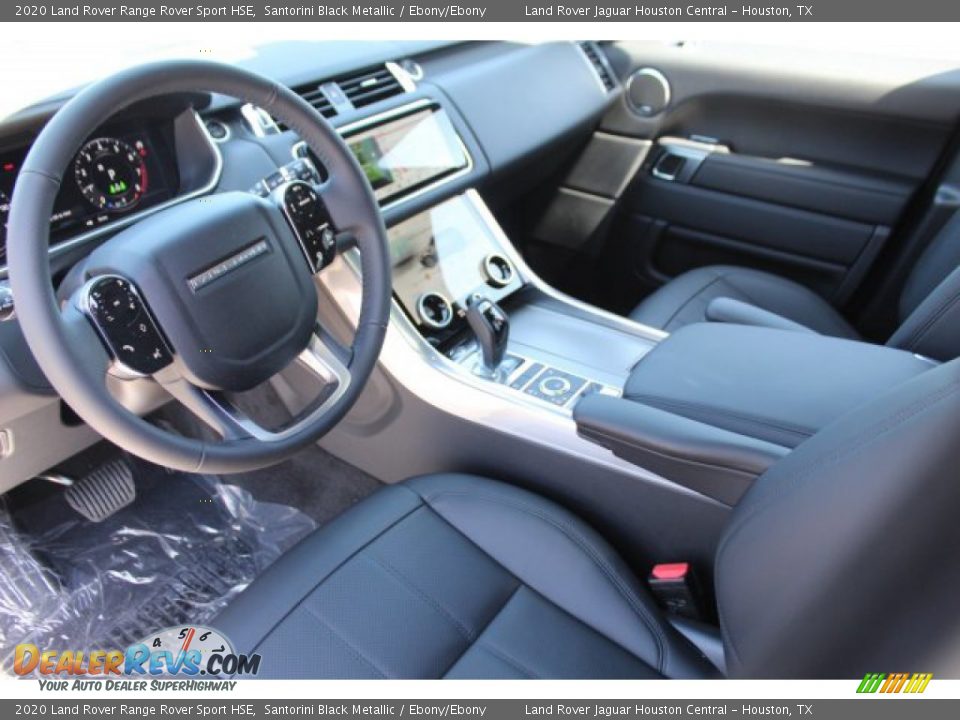 2020 Land Rover Range Rover Sport HSE Santorini Black Metallic / Ebony/Ebony Photo #12