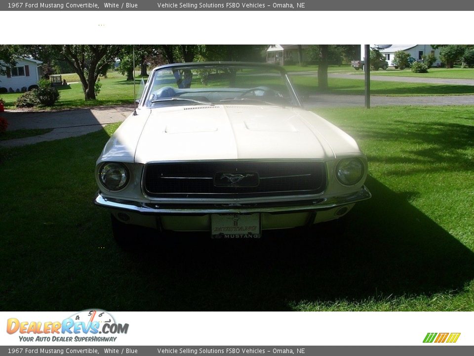 1967 Ford Mustang Convertible White / Blue Photo #5
