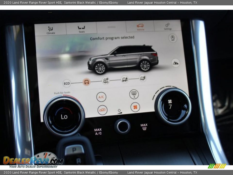 2020 Land Rover Range Rover Sport HSE Santorini Black Metallic / Ebony/Ebony Photo #16