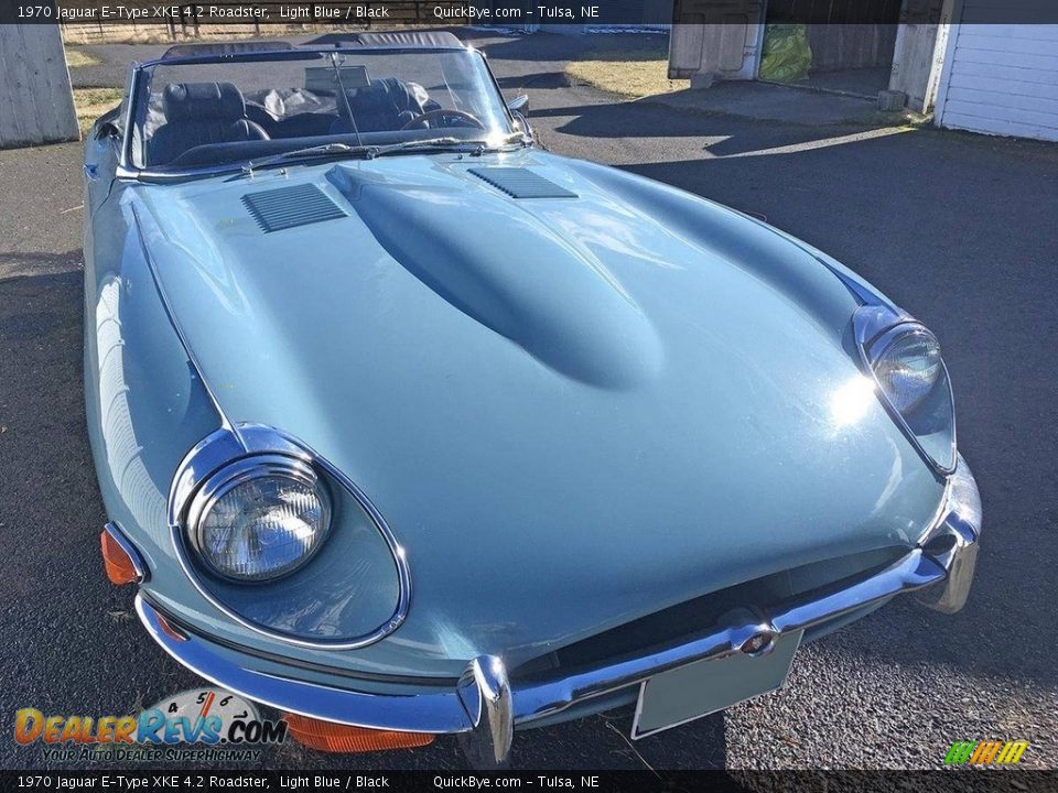 Light Blue 1970 Jaguar E-Type XKE 4.2 Roadster Photo #1