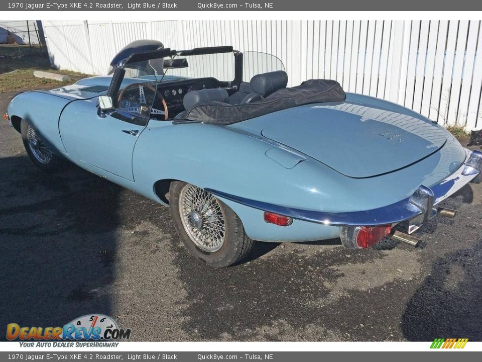 Light Blue 1970 Jaguar E-Type XKE 4.2 Roadster Photo #5