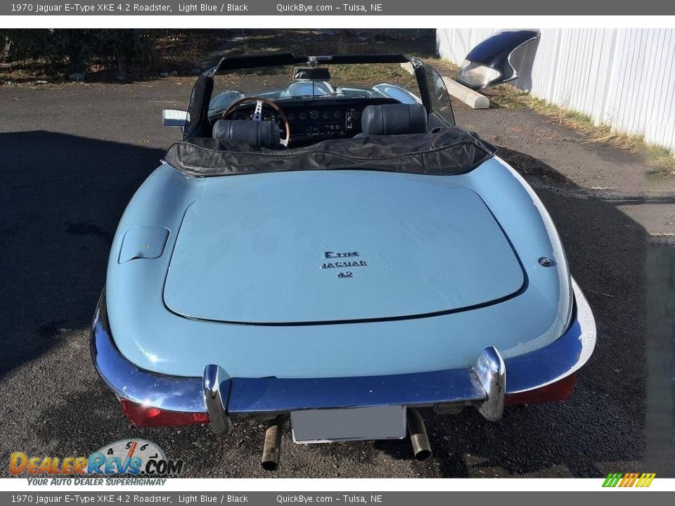 Light Blue 1970 Jaguar E-Type XKE 4.2 Roadster Photo #6