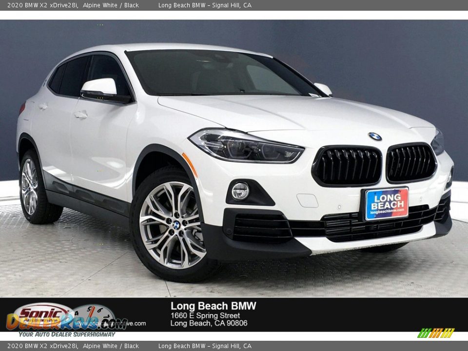 2020 BMW X2 xDrive28i Alpine White / Black Photo #1