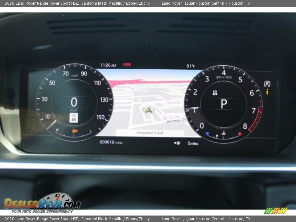 2020 Land Rover Range Rover Sport HSE Santorini Black Metallic / Ebony/Ebony Photo #22