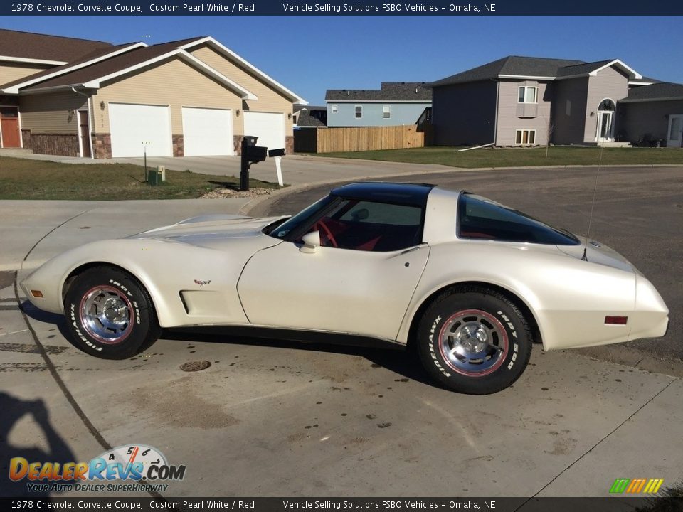 Custom Pearl White 1978 Chevrolet Corvette Coupe Photo #1