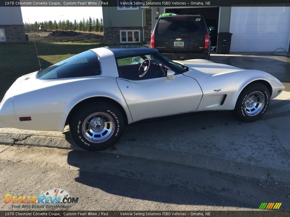 Custom Pearl White 1978 Chevrolet Corvette Coupe Photo #4