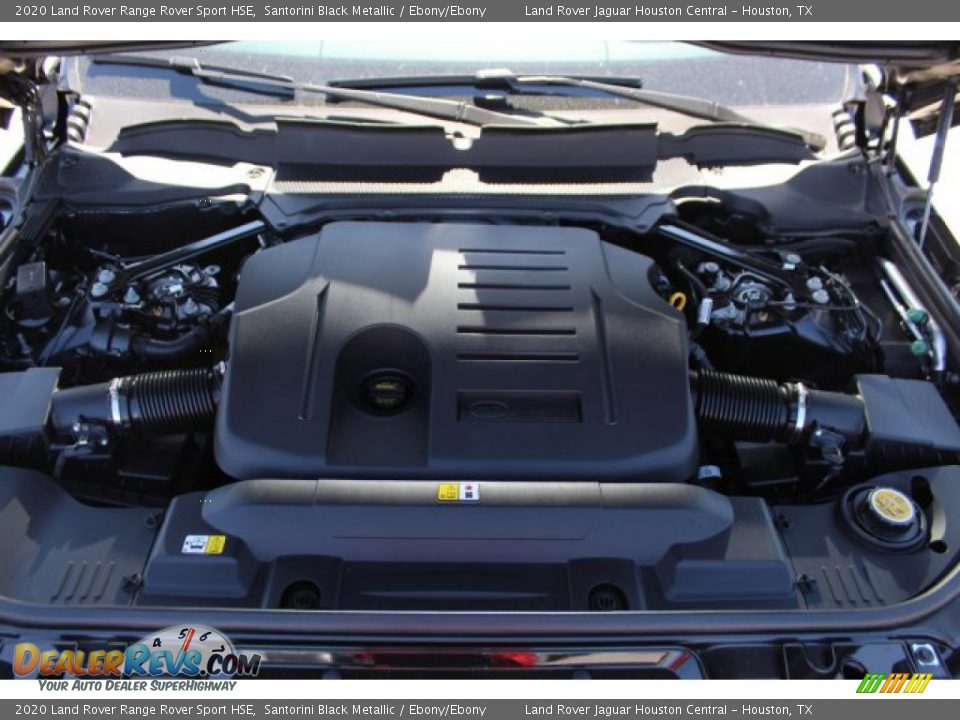 2020 Land Rover Range Rover Sport HSE Santorini Black Metallic / Ebony/Ebony Photo #32