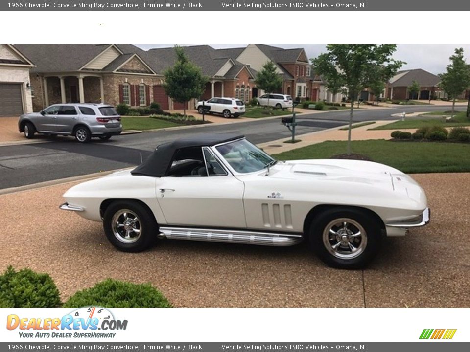 Ermine White 1966 Chevrolet Corvette Sting Ray Convertible Photo #3