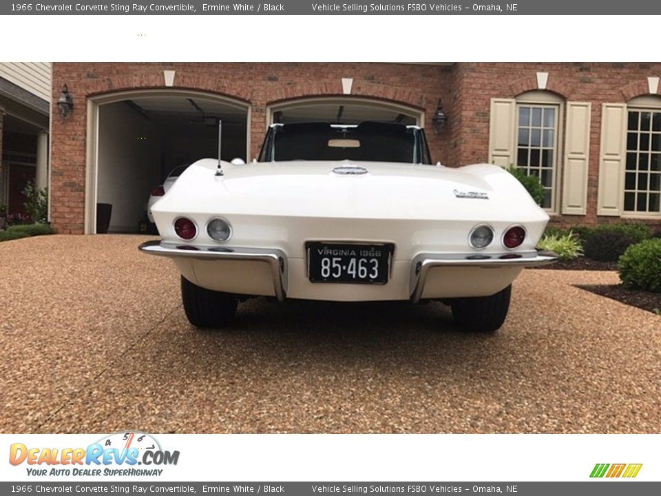 1966 Chevrolet Corvette Sting Ray Convertible Ermine White / Black Photo #4