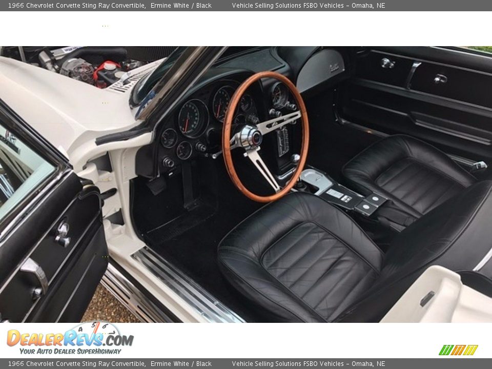 Black Interior - 1966 Chevrolet Corvette Sting Ray Convertible Photo #6