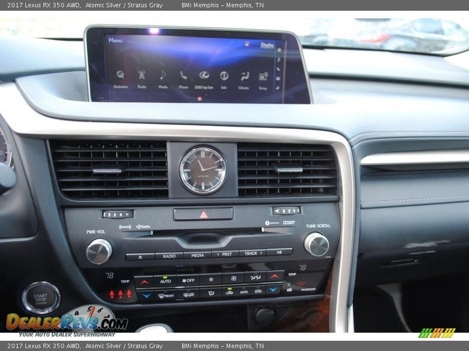 2017 Lexus RX 350 AWD Atomic Silver / Stratus Gray Photo #16