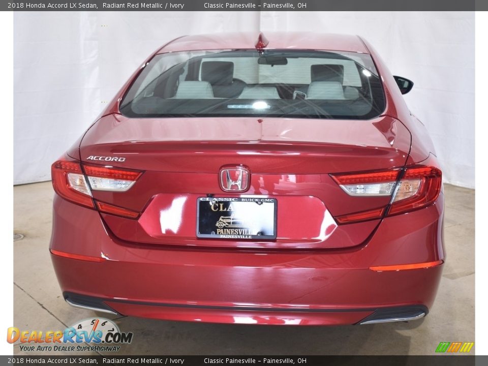 2018 Honda Accord LX Sedan Radiant Red Metallic / Ivory Photo #3