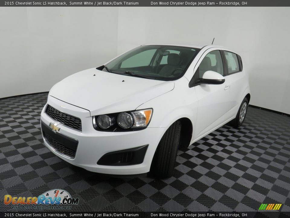 2015 Chevrolet Sonic LS Hatchback Summit White / Jet Black/Dark Titanium Photo #7